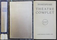 Pleiade 50. shakespeare d'occasion  Avignon