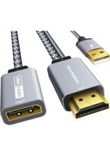 Cable TECHTOBOX HDMI a DisplayPort 4K@60Hz2K@120Hz trenzado alta velocidad en... segunda mano  Embacar hacia Argentina