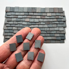 Dolls House 1:24th Scale 250 x Styrene Miniature Roof Tiles in Weathered Grey for sale  Shipping to South Africa