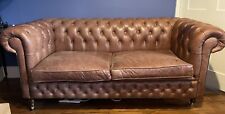 Three seater leather for sale  BASINGSTOKE