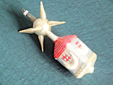 West German SPIKED ATOMIC sputnik house building Christmas ornament vintage 4.5" for sale  Shipping to South Africa