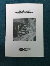 Original landrover handbook for sale  WALLASEY