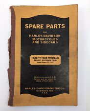 Catálogo de repuestos antiguos para motocicletas y sidecares Harley Davidson, 1922-1928 segunda mano  Embacar hacia Mexico