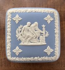 Wedgwood Jasperware “Apollo” Square Box Classical for sale  Shipping to South Africa