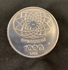 1000 Lire Moneta 1970 ARGENTO 100° Roma Capitale REPUBBLICA ITALIANA 🇮🇹, usato usato  Vo