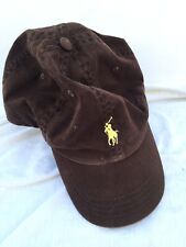 Polo Ralph Lauren Polo Logo Cap Brown Distressed Look Buckled Leather Strap for sale  Shipping to South Africa