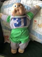 Muñeca vintage 1986 Cabbage Patch para niños 16"" dientes azules calvos ropa original segunda mano  Embacar hacia Mexico