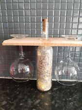 Wine Glass Rack Rustic Reclaimed Wine Storage Free Standing Bottle Butler Holder for sale  Shipping to South Africa