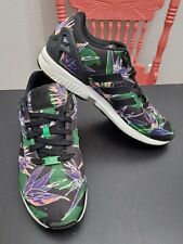 Adidas Originals ZX Flux Hawaiian Black White B34518 Men's Lace Up Sneakers 11.5 for sale  Shipping to South Africa