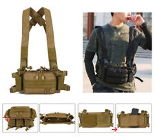 Gilet Militare Tactical Gear Modulare Petto Imbracatura Gilet Rigatore Borsa Portatore usato  Spedire a Italy