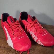 PUMA Evospeed Football Boots | Size UK 5 | Moulds Moulded Studs | Pink Good Used for sale  Shipping to South Africa