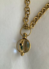 TEMPLE ST CLAIR 18K Gold Rock Crystal Amulet Pendent With Gemstones. for sale  Closter