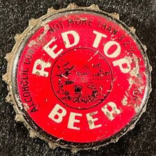 RED TOP BEER •RED OHIO TAX• CORK LINED BEER BOTTLE CAP CINCINNATI OHIO OLD CROWN, used for sale  Shipping to South Africa