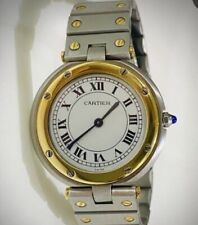 RELÓGIO VINTAGE CARTIER OURO AMARELO 18K SANTOS RONDE, usado comprar usado  Enviando para Brazil