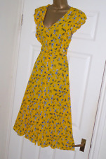 Mustard yellow floral for sale  LEEDS