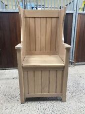Solid oak bench for sale  WARMINSTER