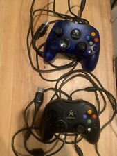 Lot Of 2 Blue And Black Xbox S Type Controllers OEM With Breakaway Cable for sale  Shipping to South Africa