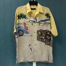 Usado, Camisa masculina Tori Richard tamanho M malas de carro avião viagem botão para baixo comprar usado  Enviando para Brazil