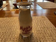 Moss Dairy, Nashua NH, 1/2 Pint Milk Bottle for sale  Shipping to South Africa