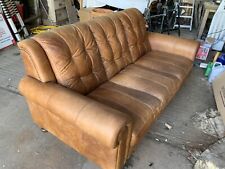 Seater brown leather for sale  LINCOLN