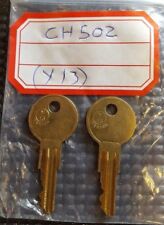 Used, CH502  2 NEW KEYS FOR TOOL BOX KEY CODE CH502 for sale  Shipping to South Africa