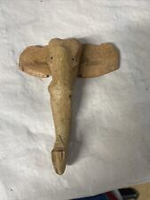 Carved wooden elephant for sale  Eva