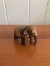 Small Wood Carved Elephant Figurine  for sale  Shipping to South Africa