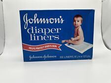 Forros de fraldas de tecido para bebês Johnson & Johnson 100 vintage adereço colecionável comprar usado  Enviando para Brazil