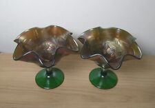 Pair carnival glass for sale  Shipping to Ireland