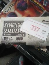 sepultura 🎸 voivod 2003 eua ma. anúncio de concerto Jason Newsted Metallica Metal Lido comprar usado  Enviando para Brazil