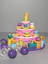 Squinkies Zinkies Birthday Cake Playset Tiny Mini Figures & Bubble Ball Capsules, used for sale  Shipping to South Africa