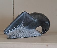 Vintage Canadian Inuit Art Carved Soapstone Bird Signed Sculpture Eskimo  for sale  Shipping to South Africa