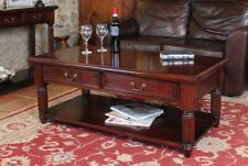 mahogany coffee table drawers for sale  BICESTER