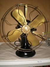 Antique GE Electric Fan Brass Blade & Brass Cage 13.5"  motor Early 1900s for sale  Shipping to Canada