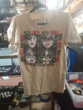 Camiseta vintage 1979 Kiss Band World Tour concerto anos 70 Return Of Kiss usada EUA  comprar usado  Enviando para Brazil