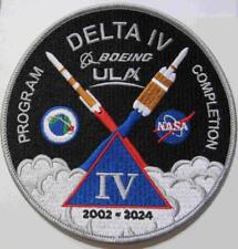 DELTA IV PROGRAM COMPLETION COMMEMORATIVE PATCH USAF USSF BOEING ULA 2002 - 2024 for sale  Shipping to South Africa