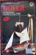Wooden Boat Model Kit DOVER English Cutter 1700  by Diset, used for sale  DUNMOW