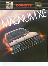 Folheto de vendas original 1979 Dodge Magnum XE, catálogo comprar usado  Enviando para Brazil