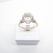 9ct Yellow Gold Ring Wobito Snowflake Itinga Petalite & Diamond size R 1/2 for sale  Shipping to South Africa