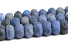 Natural Matte Blue Dumortierite Beads Grade AAA Rondelle Loose Beads 6x4MM 8x5MM for sale  Shipping to South Africa