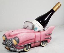 Porta-garrafa de vinho KOOKY cerâmica Pepto rosa Cadillac carro (garrafa não incluída), usado comprar usado  Enviando para Brazil