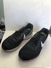 Nike Zoom men's used black/white trim running shoes size 11.5 EUR 45.5 UK 10.5 for sale  Shipping to South Africa