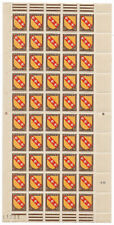 1946 feuille armoiries d'occasion  Montrottier