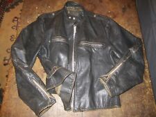 Schott Bros. RARE 1960's  Perfecto Leather Motorcycle Jacket Unique Cafe Racer for sale  Shipping to South Africa