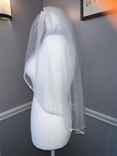 beautiful hand beaded veil for sale  New Philadelphia