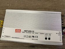 Mean Well HEP-600-15 Power Supply 540W 12v To 16.4v  36ah Tested 100% . for sale  Shipping to South Africa