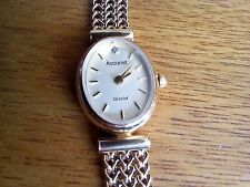 ladies 9ct gold accurist watches for sale  LEEDS