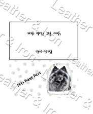 Capa de talão de cheques de vinil personalizada/personalizada Keeshond comprar usado  Enviando para Brazil