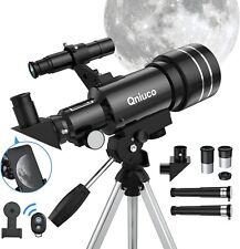 Telescópio refrator Qniuco abertura 70mm 600mm telescópio de astronomia infantil comprar usado  Enviando para Brazil