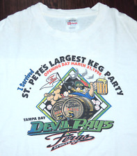 Camiseta Vintage Años 90 Tampa Bay Devil Rays 1998 MLB Barril de Béisbol Fiesta Angustia XL segunda mano  Embacar hacia Argentina